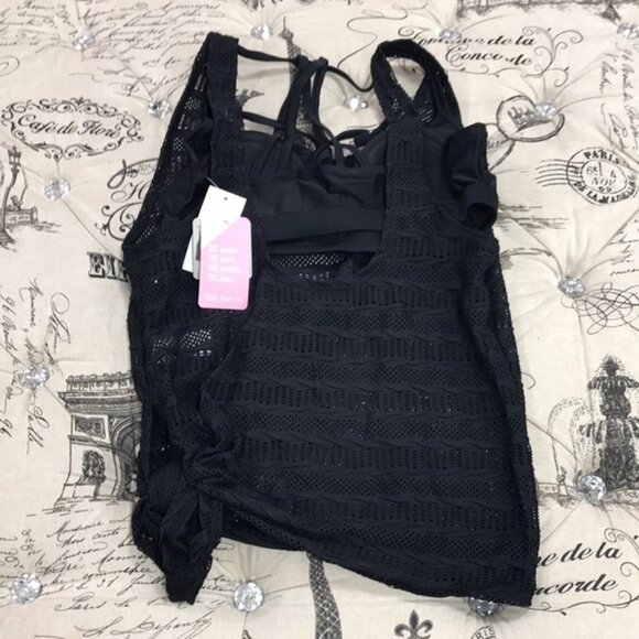 Go by Gossip Mix & Mesh Crochet Tankini Top - Picture 8 of 8